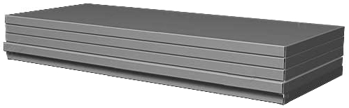 Упаковка полок для стеллажа 1000х400мм (в упак. 5 шт) - Серый металик  05.145-9007