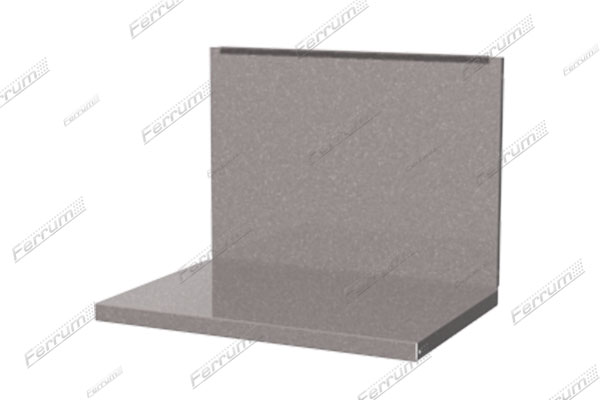 Комплект полка/стенка для верстаков БТ и 2ТВ - серый металлик  01.500L-9007