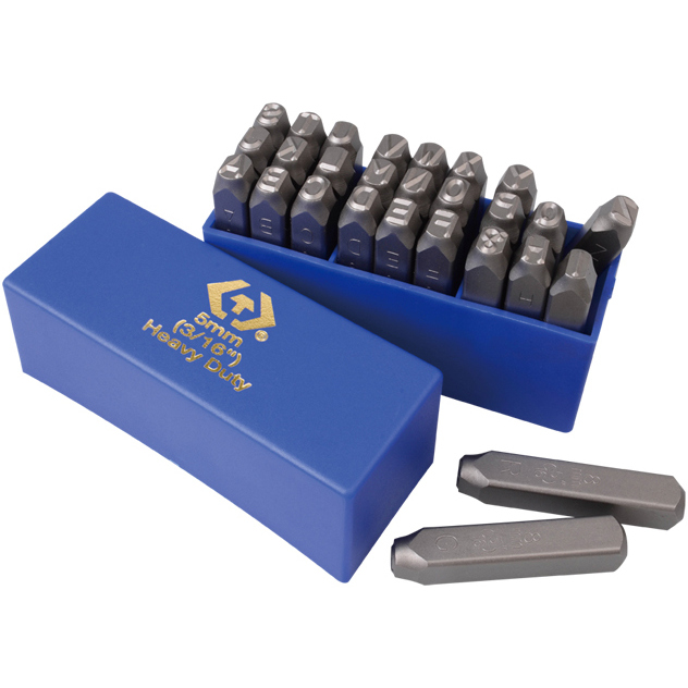 KING TONY Набор ударных клейм 8 мм, буквы-латиница, 27 предметов 11427SQ08