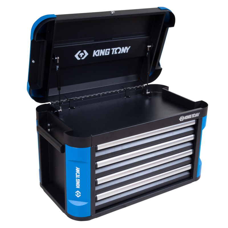 KING TONY Ящик инструментальный, 4 ящика и отсек 87G11-4B-BK