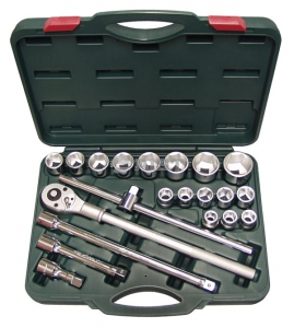 Набор инструмента 22 пр., (3/4", 12-гр., 19-50мм), в пласт. кейсе