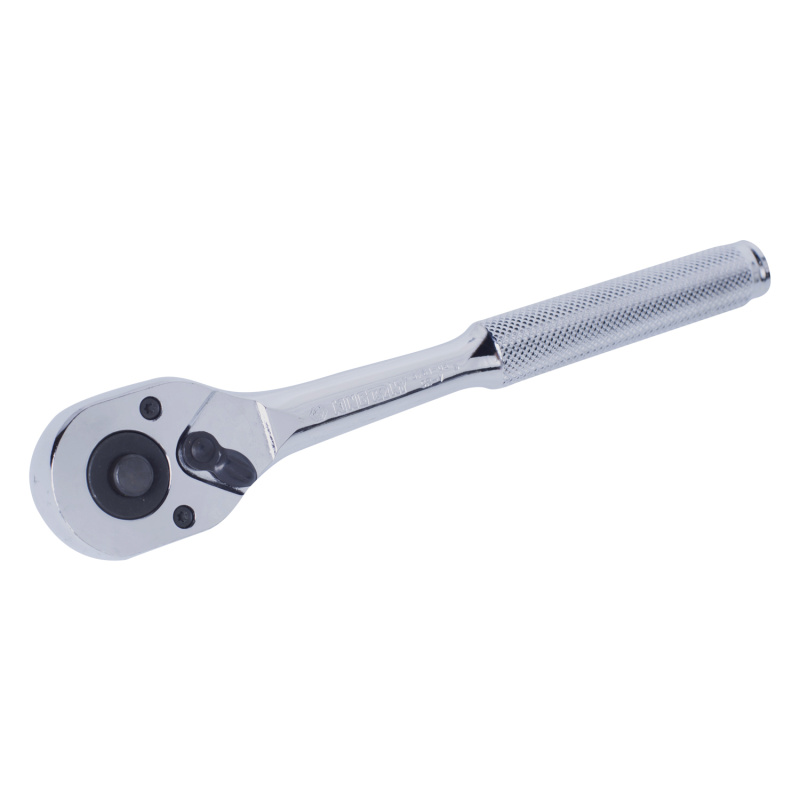 KING TONY Трещотка 3/8", 200 мм, 32 зубца, флажковая с кнопкой 3761-08F