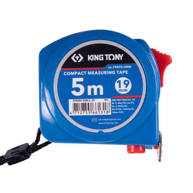 KING TONY Рулетка измерительная 5 м, магнитный крюк 79095-05M